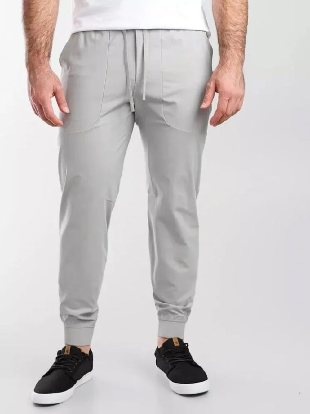7 Diamonds Infinity Stretch Ecru Joggers Men's Size Large
